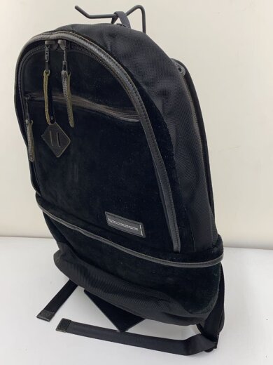 画像：MASTERPIECEリュック/スウェード/BLK/無地/012232