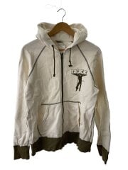 ジップパーカー/FREE/コットン/WHT