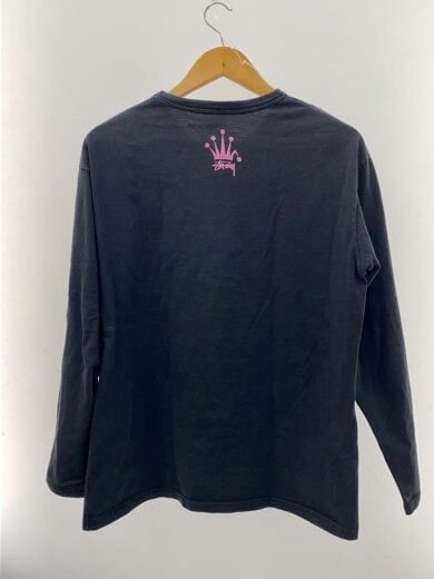 画像：STUSSY長袖Tシャツ/M/コットン/BLK/無地2