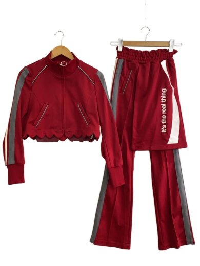 商品画像：セットアップ/1/ポリエステル/RED/無地/coca.co-ra 1