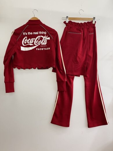 商品画像：セットアップ/1/ポリエステル/RED/無地/coca.co-ra 2