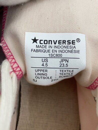 商品画像：ハイカットスニーカー/23.5cm/PNK/コットン/1sc800 5