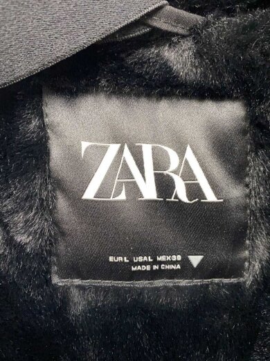 商品画像：ロングダウンジャケット/L/ポリエステル/BLK/無地/1255/707/800 3