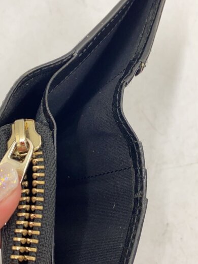 商品画像：2つ折り財布/レザー/BLK/無地/メンズ 6