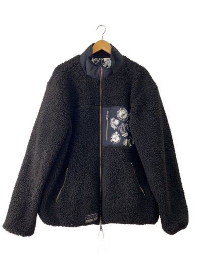 商品画像：フリースジャケット/XL/ポリエステル/BLK/wds-c-nba-24-q1-01/リバーシブル// 1