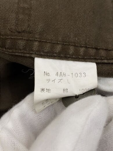 商品画像：長袖シャツ/L/--/KHK/無地/4ab-1033 4