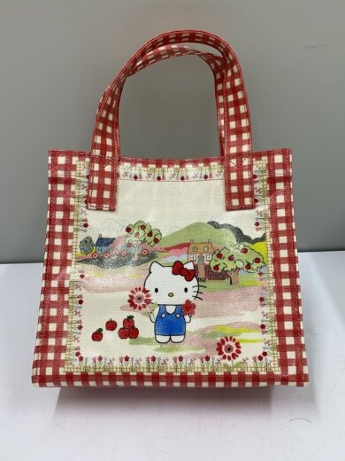 商品画像：ハンドバッグ/--/RED/チェック/01adz814/×HELLO LITTY/スモールブックバック 2