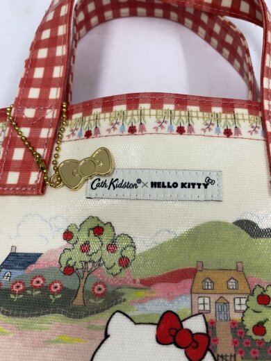 商品画像：ハンドバッグ/--/RED/チェック/01adz814/×HELLO LITTY/スモールブックバック 7