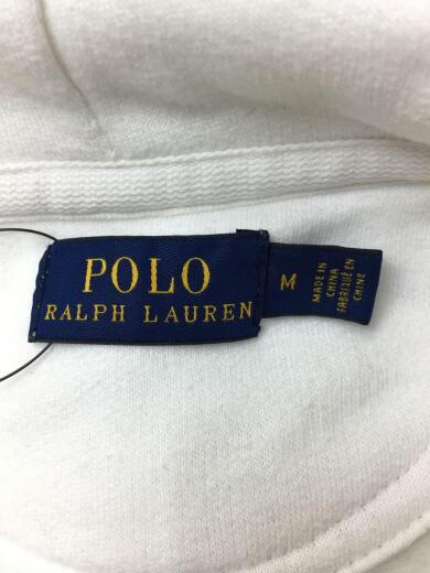 画像：POLO RALPH LAURENジップパーカー/M/コットン/白/Big Pony USA-FLAG Hoodie US/ポロラルフローレン3