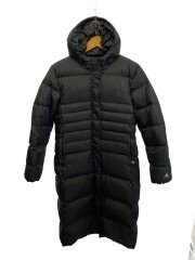 ロングダウンジャケット/O/ポリエステル/BLK/無地