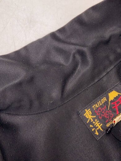 画像：TAILOR 東洋半袖シャツ/L/レーヨン/BLK/TT37330/テーラートウヨウ6