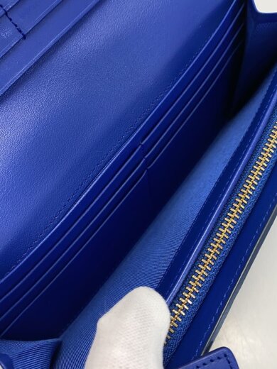 商品画像：長財布/レザー/NVY/無地/レディース 6