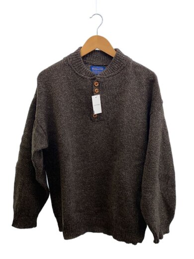 商品画像：ニット・セーター(厚手)/L/ウール/BRW 1
