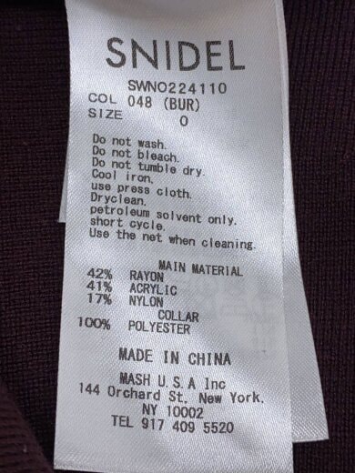 商品画像：長袖ワンピース/O/レーヨン/BRD/無地/SWNO224110 3