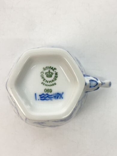 商品画像：カップ&ソーサー/ロイヤルコペンハーゲン/069/ブルーフルーテッドフルレース/顔つき// 6