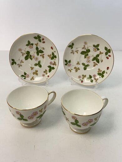 商品画像：ワイルド ストロベリー ティーカップ&ソーサー/2点セット/ウェッジウッド 4