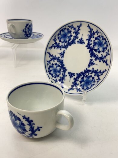 商品画像：カップ&ソーサー/6点セット/ノリタケ/ブルー/花柄/カップ欠品 3