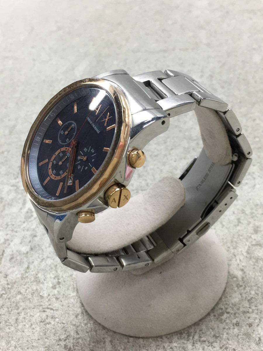 ARMANI EXCHANGE(アルマーニエクスチェンジ) / クォーツ腕時計/アナログ/ステンレス/BLK/SLV/AX2516 | 中古品 ...