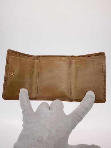 商品画像：コンパクトウォレット/3つ折り財布/レザー/BRW/モノグラム/レディース 3