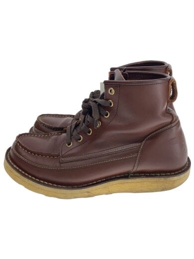 商品画像：CAMALLI 2/モックトゥ/ワークブーツ/レースアップブーツ/BRW/レザー/D4121/ソール擦れ有 1