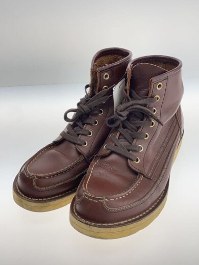 商品画像：CAMALLI 2/モックトゥ/ワークブーツ/レースアップブーツ/BRW/レザー/D4121/ソール擦れ有 2