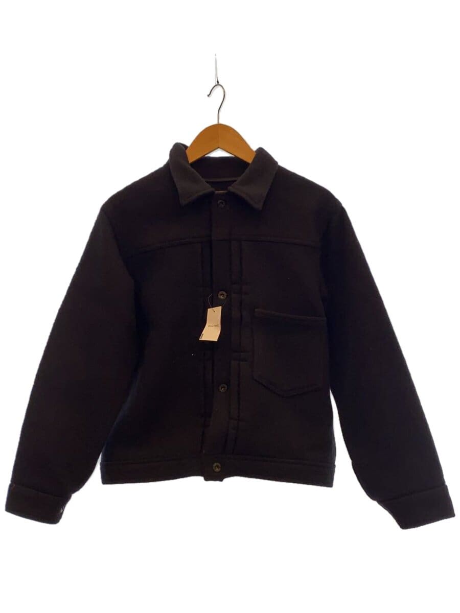 CUSHMAN / ジャケット/--/ウール/BLK/無地/21373