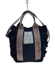 2WAY FRILL TOTE THAMES/2way ショルダートートバッグ/ナイロン/BLK