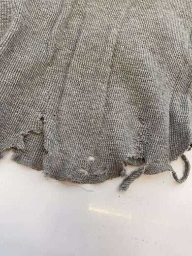 商品画像：25SS/DAMAGE WAFFLE TANKTOP/タンクトップ/1/コットン/GRY/ANC-CT57 7