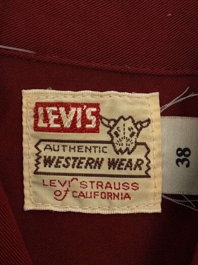 商品画像：ウエスタンシャツ/長袖シャツ/M/レーヨン/RED/61505-62 3