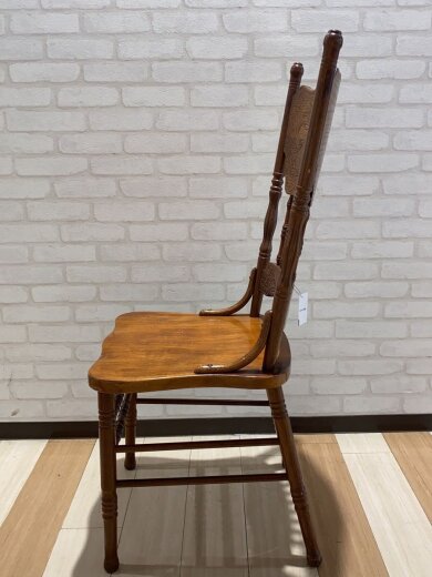 商品画像：ウッド/ShinLee/ハイバックチェア/彫刻 2