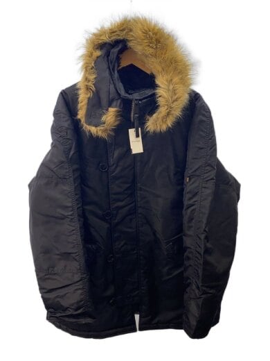 商品画像：フライトジャケット/XL/ナイロン/BLK/無地/20024-01 1