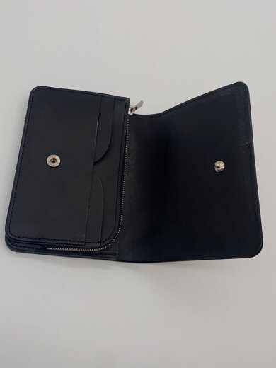 商品画像：Short Wallet Cordovan/2つ折り財布/コードバン/BLK/メンズ 4