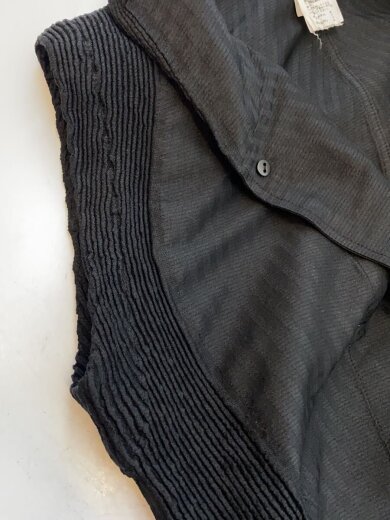 商品画像：3Dスチームストレッチロングベスト/2/ポリエステル/BLK/IM83FE028 8