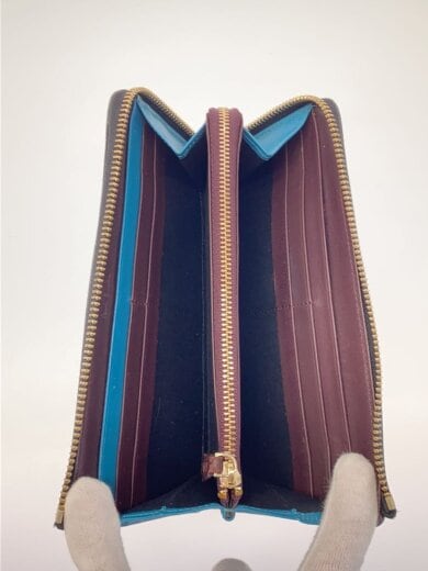 商品画像：長財布/レザー/BLK/メンズ/L字ラウンドジップ 4