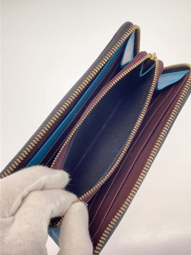 商品画像：長財布/レザー/BLK/メンズ/L字ラウンドジップ 5