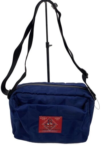 商品画像：チェッカーORB ショルダーバッグ/--/NVY/総柄 1