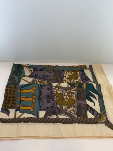 商品画像：ストール/カシミア/マルチカラー/総柄/レディース/カレ140 4