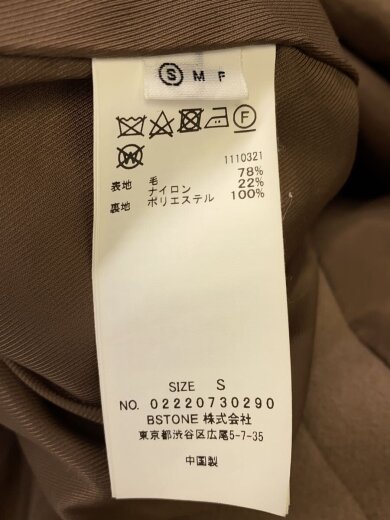 商品画像：コート/S/ウール/BRW/無地/02220730290 4