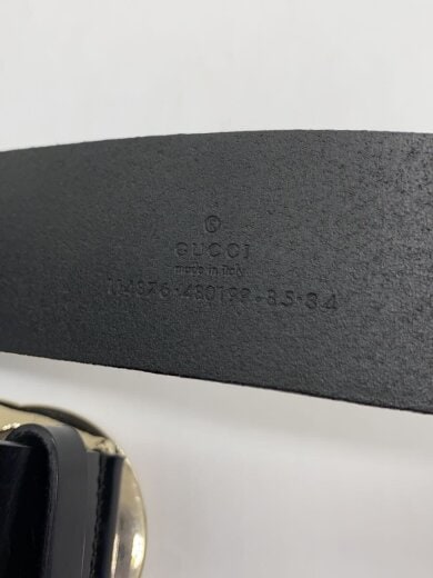 商品画像：ベルト_インターロッキングG/レザー/BLK/無地/メンズ 3