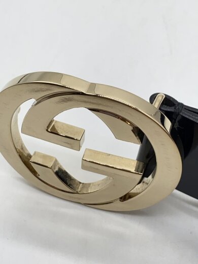 商品画像：ベルト_インターロッキングG/レザー/BLK/無地/メンズ 7