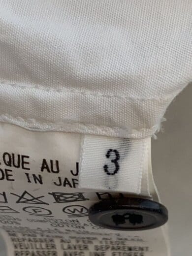 商品画像：バイカラ-シャツ/3/コットン/WHT/BLK/UJ-B89-805 4