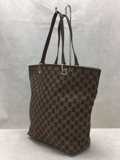 画像：GUCCIトートバッグ/キャンバス/BRW/総柄2
