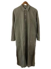 CristaSeya/長袖ワンピース/S/コットン/BEG/無地