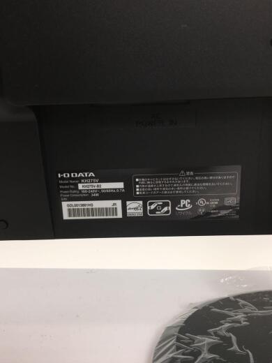 画像：I･O DATA液晶モニタ・液晶ディスプレイ KH275V [27インチ ブラック]3