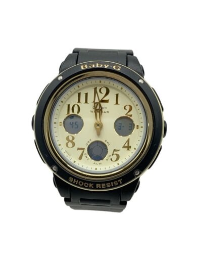 商品画像：クォーツ腕時計・Baby-G/デジアナ/ラバー/CRM/BLK 1