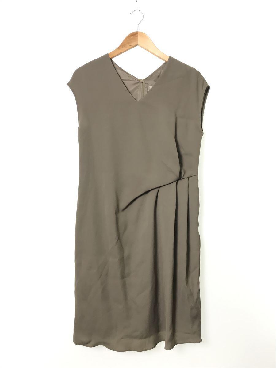 ノースリーブワンピース 38 ポリエステル メーカー直売 カーキ Gge 2634 B