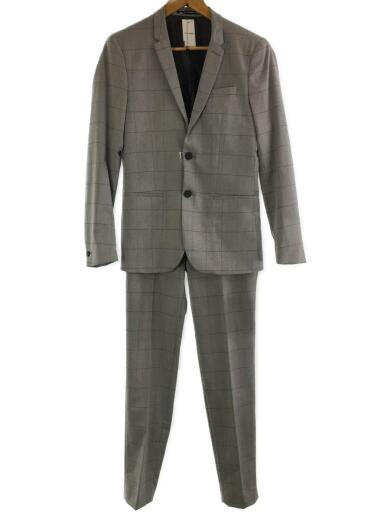 画像：H&Mスキニーフィットスーツ/スーツ/44/ポリエステル/GRY/チェック1