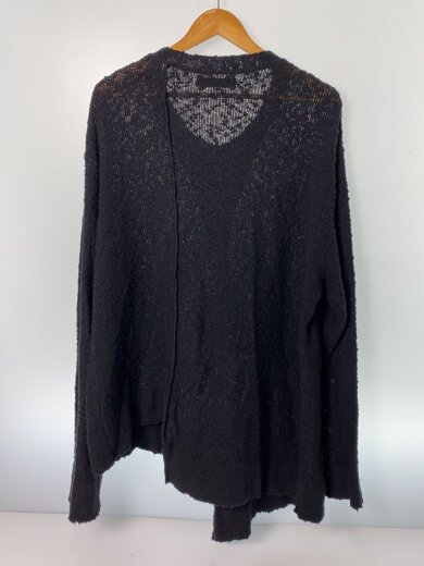 商品画像：ニット・セーター(薄手)/FREE/コットン/BLK/無地/N24-027-BLK 2