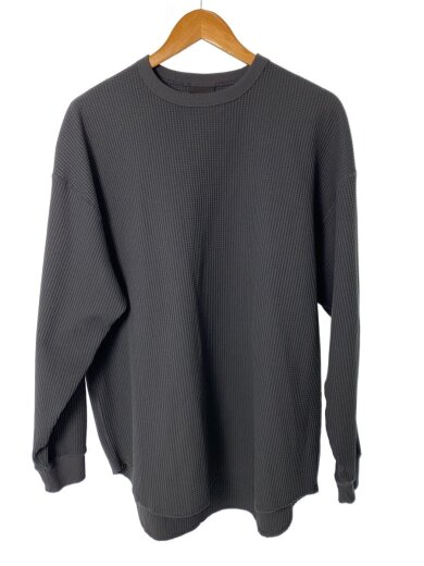 商品画像：長袖Tシャツ/S/ポリエステル/GRY/無地/BE-34024W 1
