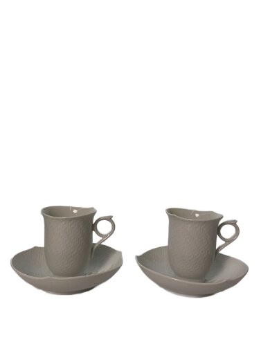 商品画像：カップ&ソーサー/2点セット/WHT/波の戯れ 1